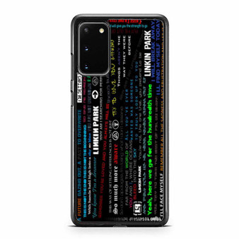 Linkin Park Colage Tipography Samsung Galaxy S20 / S20 Fe / S20 Plus / S20 Ultra Case Cover