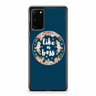 Like A Boss Floral Samsung Galaxy S20 / S20 Fe / S20 Plus / S20 Ultra Case Cover