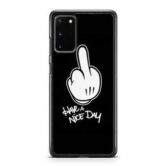 Have A Nice Day Mickey Mouse Hand Samsung Galaxy S20 / S20 Fe / S20 Plus / S20 Ultra Case Cover