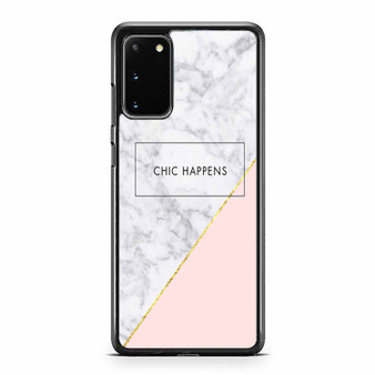 Chic Happens Rose Gold Marble Samsung Galaxy S20 / S20 Fe / S20 Plus / S20 Ultra Case Cover