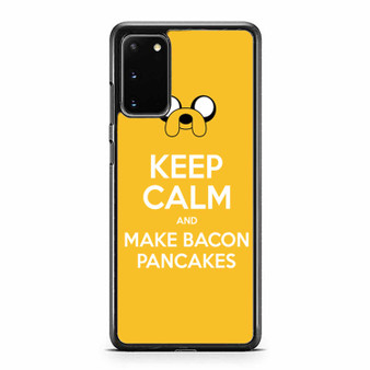 Adventure Time Jake Dog Keep Calm And Make Bacon Pancakes Funny Samsung Galaxy S20 / S20 Fe / S20 Plus / S20 Ultra Case Cover