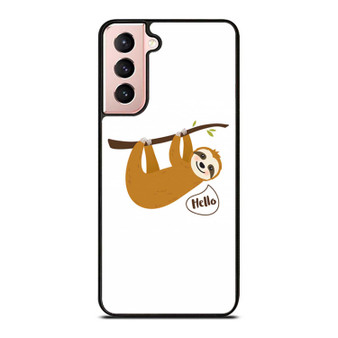 Sloth Smiling Cartoon Hello Samsung Galaxy S21 / S21 Plus / S21 Ultra Case Cover