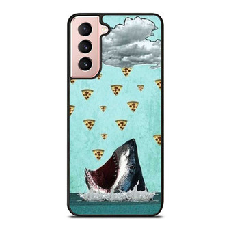 Shark Jaws Great White Funny Pizza Slice Samsung Galaxy S21 / S21 Plus / S21 Ultra Case Cover