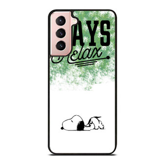 Says Relax Snoopy Samsung Galaxy S21 / S21 Plus / S21 Ultra Case Cover