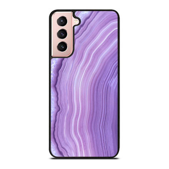 Agate Inspired Abstract Purple Samsung Galaxy S21 / S21 Plus / S21 Ultra Case Cover