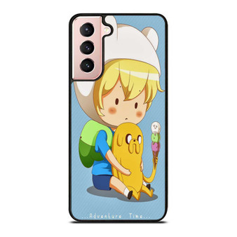 Adventure Time Jake And Finn Ice Cream Samsung Galaxy S21 / S21 Plus / S21 Ultra Case Cover