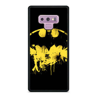 Batman Logo Splatter Pattern 2 Samsung Galaxy Note 9 Case Cover