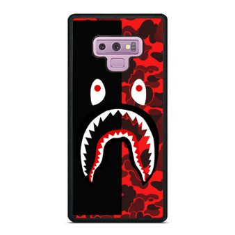 Bape Camo Black Red Samsung Galaxy Note 9 Case Cover