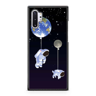 Space Human And Space Dog Illustration Wallpaper Samsung Galaxy Note 10 / Note 10 Plus Case Cover