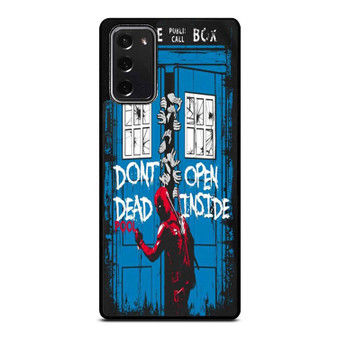 Police Box Dont Open Deadpool Inside Samsung Galaxy Note 20 / Note 20 Ultra Case Cover