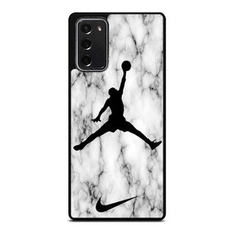 Air Jordan White Marble Samsung Galaxy Note 20 / Note 20 Ultra Case Cover