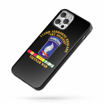 173Rd Airborne Brigade W Vn Svc Ribbons iPhone Case Cover