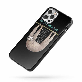 Advice From A Sloth Funny Lazy 2 iPhone Case Cover