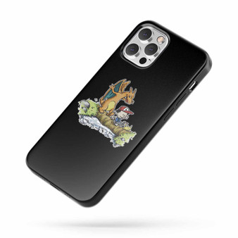 Ash Charizad Pikachu Pokemon Calvin And Hobbes iPhone Case Cover