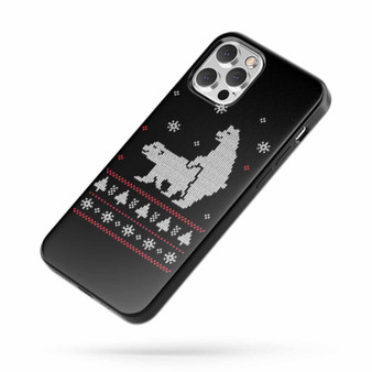 Humping Polar Bears Ugly Christmas iPhone Case Cover