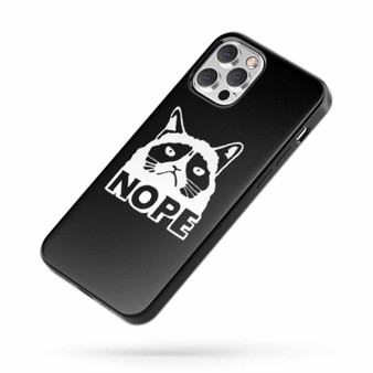 Nope Grumpy Cat Sarcastic iPhone Case Cover