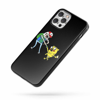 Pokemon Funny Adventure Time Ash And Pikachu iPhone Case Cover