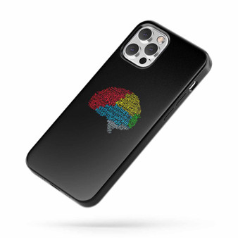 Psychology Word Cloud Psychological Teacher Professor Brain iPhone Case Cover