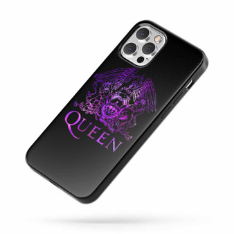 Queen Rock Band Logo Nebula Purple iPhone Case Cover