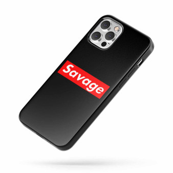 Savage Supreme Box Logo iPhone Case Cover
