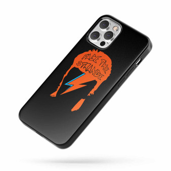 David Bowie Face The Strange Quote iPhone Case Cover