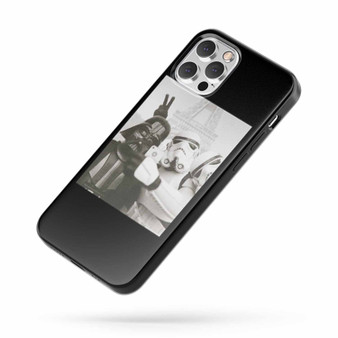 Star Wars Darth Vader And Stormtrooper Selfi In Paris Quote iPhone Case Cover