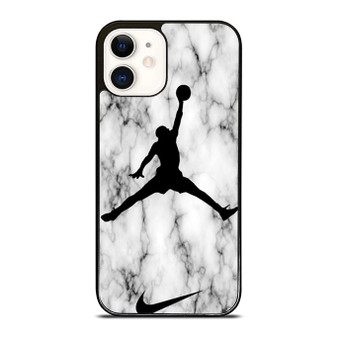 Air Jordan White Marble iPhone 12 Mini / 12 / 12 Pro / 12 Pro Max Case Cover