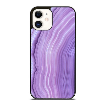 Agate Inspired Abstract Purple iPhone 12 Mini / 12 / 12 Pro / 12 Pro Max Case Cover