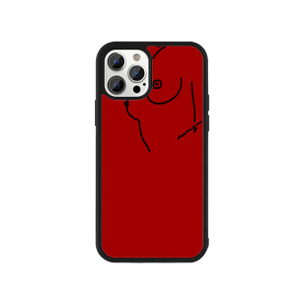 Abstract Art Lines Red iPhone 13 / 13 Mini / 13 Pro / 13 Pro Max Case Cover