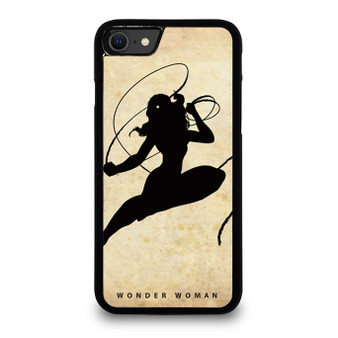 Justice League Silhouette Wonder Woman iPhone SE 2020 Case Cover