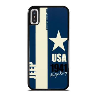 1941 Jeep Blue Vintage Racing Series iPhone XR / X / XS / XS Max Case Cover