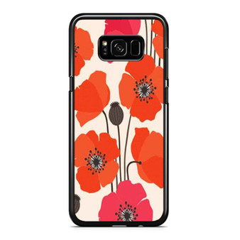 Poppy Flower Colorful Spring Flower Easter Samsung Galaxy S8 / S8 Plus / Note 8 Case Cover
