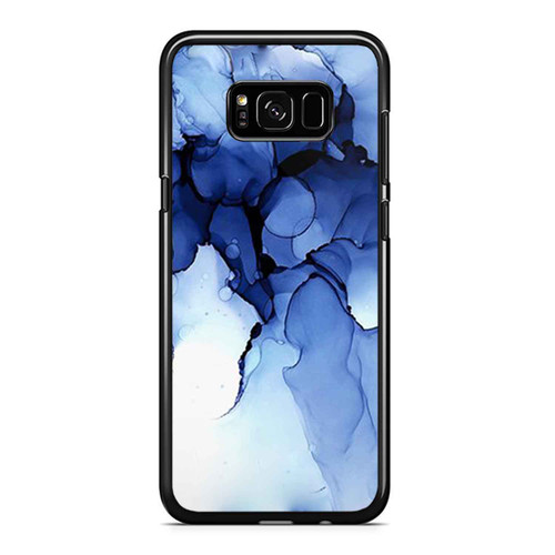 Paint Blue Splash Ink Stain Watercolour Samsung Galaxy S8 / S8 Plus / Note 8 Case Cover