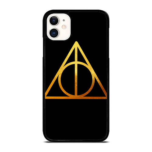 Deathly Hellow Gold Harry Potter Fandom Symbols iPhone 11 / 11 Pro / 11 Pro Max Case Cover