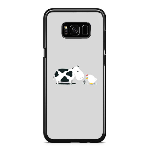 Capa Cute Cow Chicken Animal 2 Samsung Galaxy S8 / S8 Plus / Note 8 Case Cover