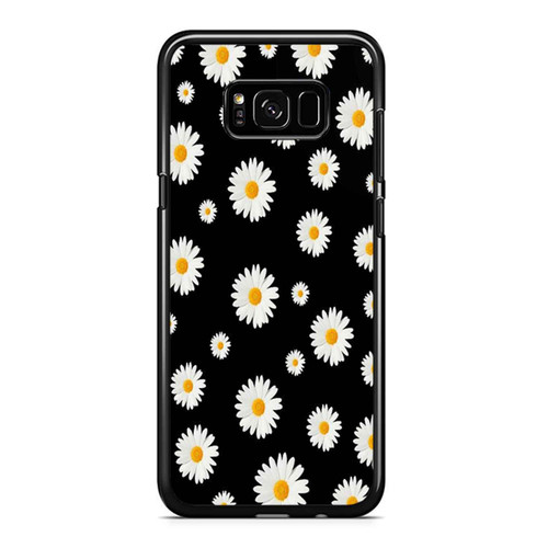 Black And White Daisy Wallpaper Samsung Galaxy S8 / S8 Plus / Note 8 Case Cover