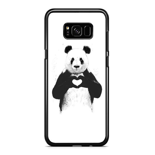 All You Need Is Love Panda Samsung Galaxy S8 / S8 Plus / Note 8 Case Cover