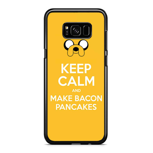 Adventure Time Jake Dog Keep Calm And Make Bacon Pancakes Funny Samsung Galaxy S8 / S8 Plus / Note 8 Case Cover