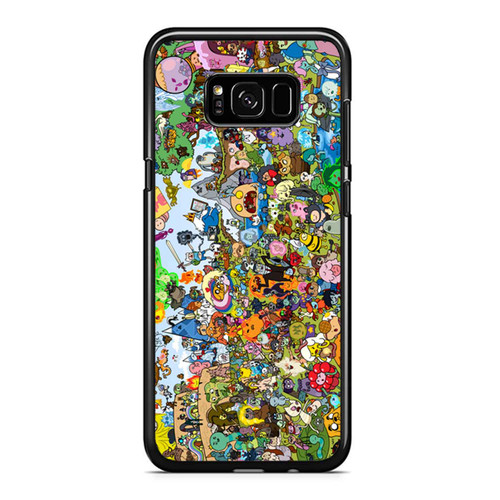Adventure Time Cartoon All Character Samsung Galaxy S8 / S8 Plus / Note 8 Case Cover