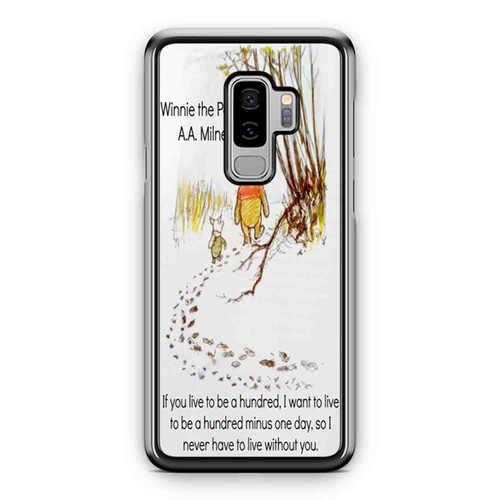 Winnie The Pooh And Piglet Walking Samsung Galaxy S9 / S9 Plus Case Cover