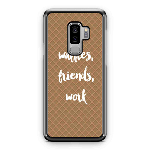 Waffles Friends Work Leslie Knope Quote 4 Samsung Galaxy S9 / S9 Plus Case Cover Waffles Friends Work Leslie Knope Quote 4 Samsung Galaxy S9 / S9 Plus Case Cover