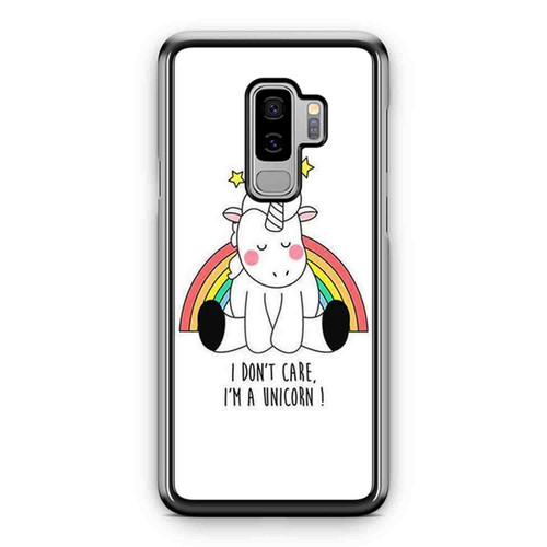 Unicorn Funny Cute I Don'T Care I'M A Unicorn Quote Samsung Galaxy S9 / S9 Plus Case Cover
