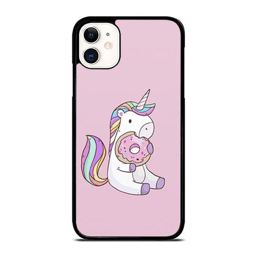 Cute Unicorn Eats Donut iPhone 11 / 11 Pro / 11 Pro Max Case Cover