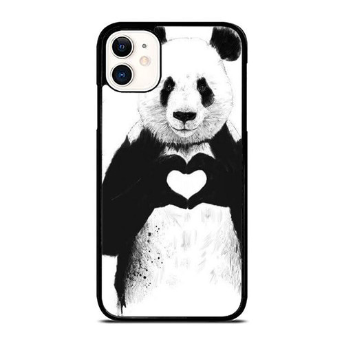 Cute Panda Shows The Love iPhone 11 / 11 Pro / 11 Pro Max Case Cover