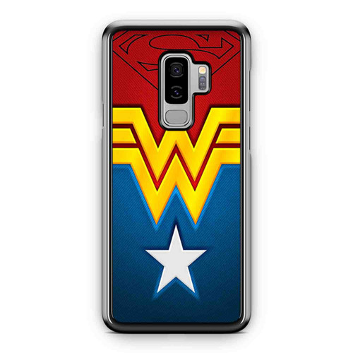 Superman And Wonder Women Logo Art Samsung Galaxy S9 / S9 Plus Case Cover