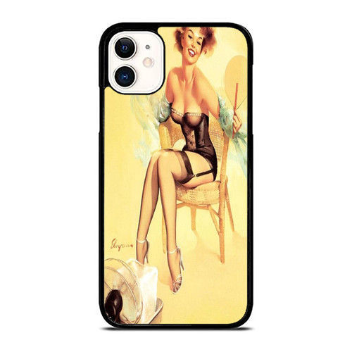 Cooling Off Pin Up Girl iPhone 11 / 11 Pro / 11 Pro Max Case Cover