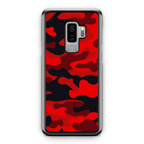 Red Camo Wallpaper Samsung Galaxy S9 / S9 Plus Case Cover