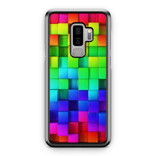 Rainbow Colors Mosaic Tiles Design Samsung Galaxy S9 / S9 Plus Case Cover