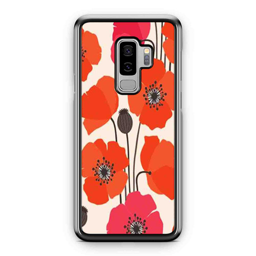 Poppy Flower Colorful Spring Flower Easter Samsung Galaxy S9 / S9 Plus Case Cover