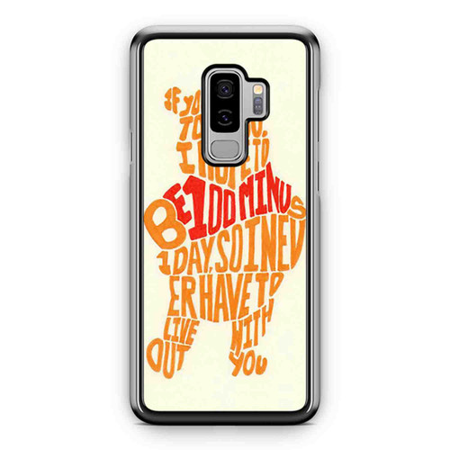 Pooh Friendship Quotes Love Quote Samsung Galaxy S9 / S9 Plus Case Cover